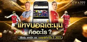 แทงบอลเตะมุม เทคนิคและกลยุทธ์ทำกำไรปี 2025